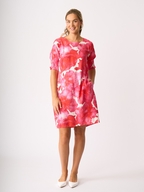 Foil Shirr The Cuff Dress