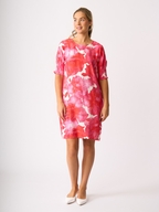 Foil Shirr The Cuff Dress