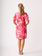 Foil Shirr The Cuff Dress