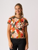 Memo Knit Back Round Neck Top