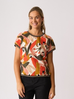Memo Knit Back Round Neck Top-style-MCRAES