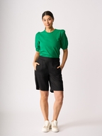 Preen Pull On Panel Linen Shorts