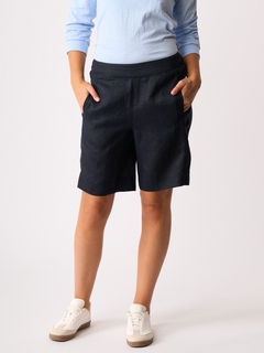 Preen Pull On Panel Linen Shorts-style-MCRAES