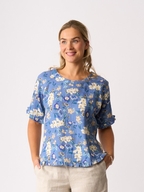 Preen Linen Ruffles & Scoop Hem Top