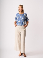 Preen Linen Ruffles & Scoop Hem Top