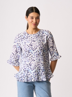 Foil Scoop Hem Top-style-MCRAES
