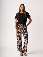 Foil Pull On Straight Trouser