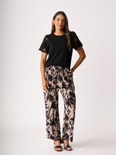 Foil Pull On Straight Trouser-style-MCRAES