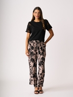 Foil Pull On Straight Trouser