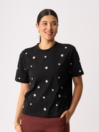 Memo Embroidered Fun T Shirt