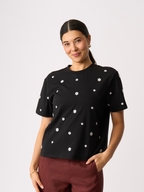 Memo Embroidered Fun T Shirt