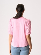 Memo Broderie Sleeve Top