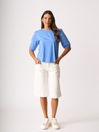 Memo Broderie Sleeve Top