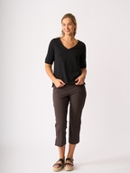 Esplanade V Neck Elbow Sleeve Tee