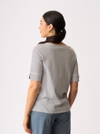 Esplanade V Neck Elbow Sleeve Tee