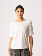 Esplanade Wide Neck Elbow Sleeve Tee