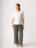 Esplanade Wide Neck Elbow Sleeve Tee