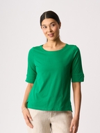 Esplanade Wide Neck Elbow Sleeve Tee