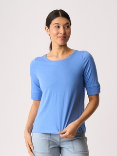 Esplanade Wide Neck Elbow Sleeve Tee-style-MCRAES