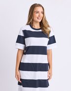 Foxwood Pebble Stripe Tee Dress