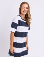 Foxwood Pebble Stripe Tee Dress