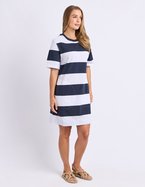 Foxwood Pebble Stripe Tee Dress