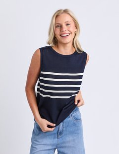 ELM Striped Knt Tank-style-MCRAES