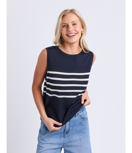 ELM Striped Knt Tank