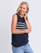 ELM Striped Knt Tank