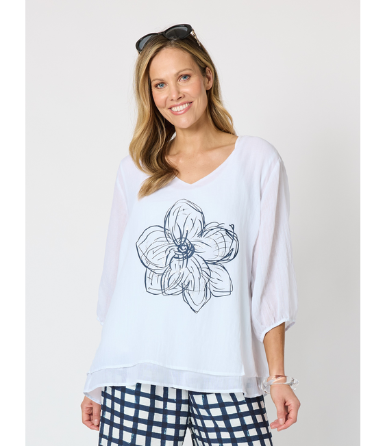 Clarity Camellia Top