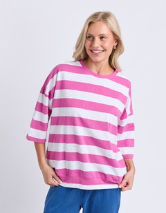ELM Mazie Block Stripe Sweat-style-MCRAES