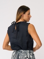 Foil Braidy Bunch Linen Top