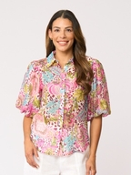 Foil Bubble Trouble Blouse