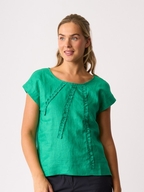 Foil Sunray Linen Top