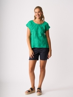 Foil Sunray Linen Top