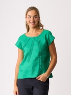 Foil Sunray Linen Top